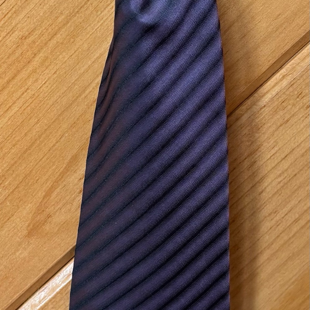 Van Heusen Dark Purple Striped Tie